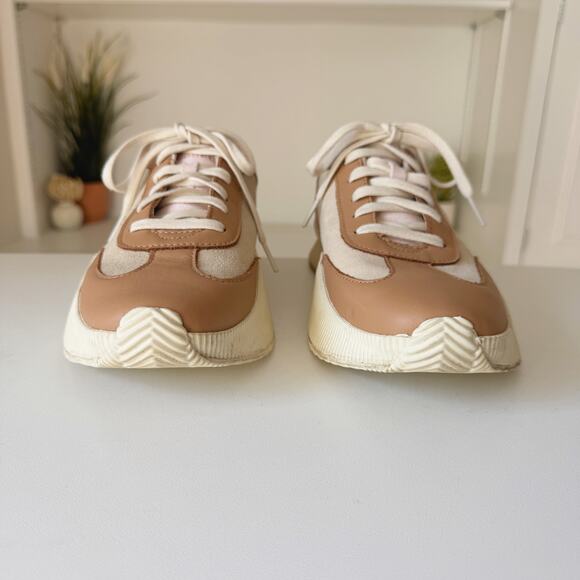 Sorel Pink Tan Leather Ona Blvd Waterproof Low Top Sneaker Size 11 - Picture 5 of 9